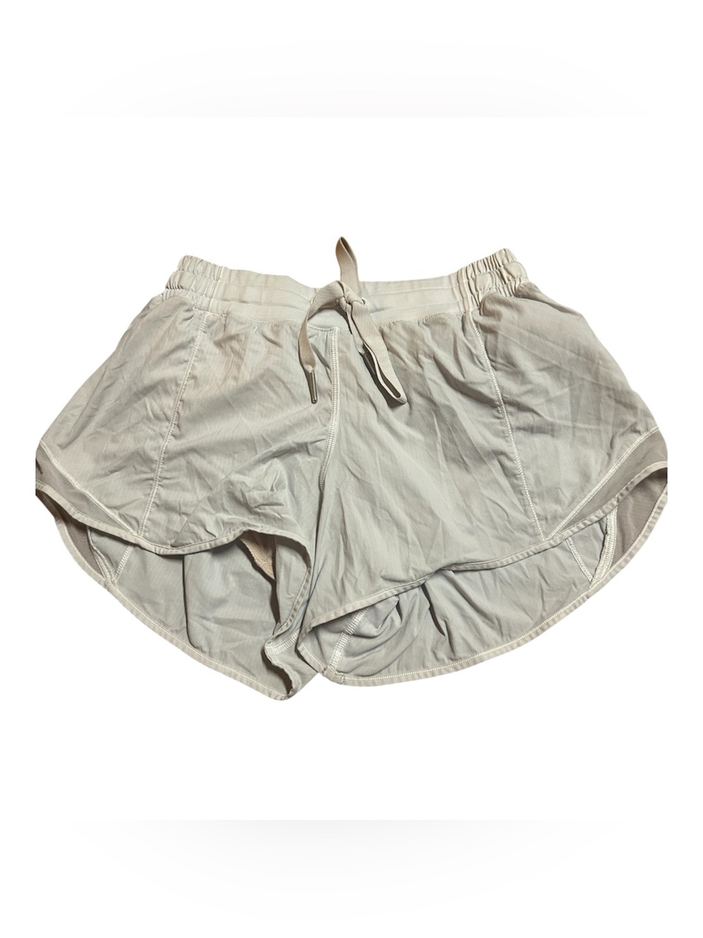lululemon athletica Women's Cream Athletic Running Shorts